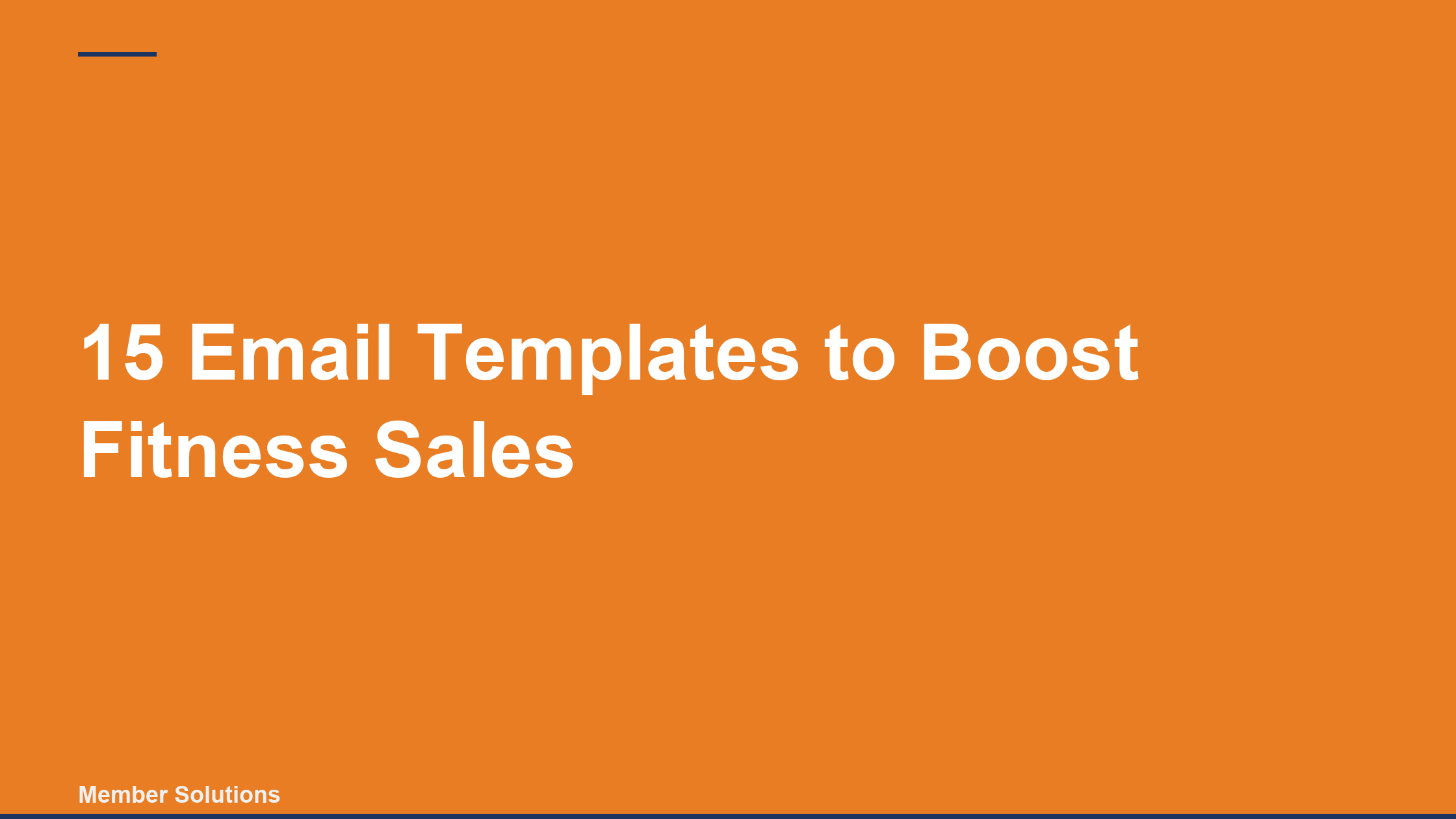 15 Email Templates to Boost Fitness Sales