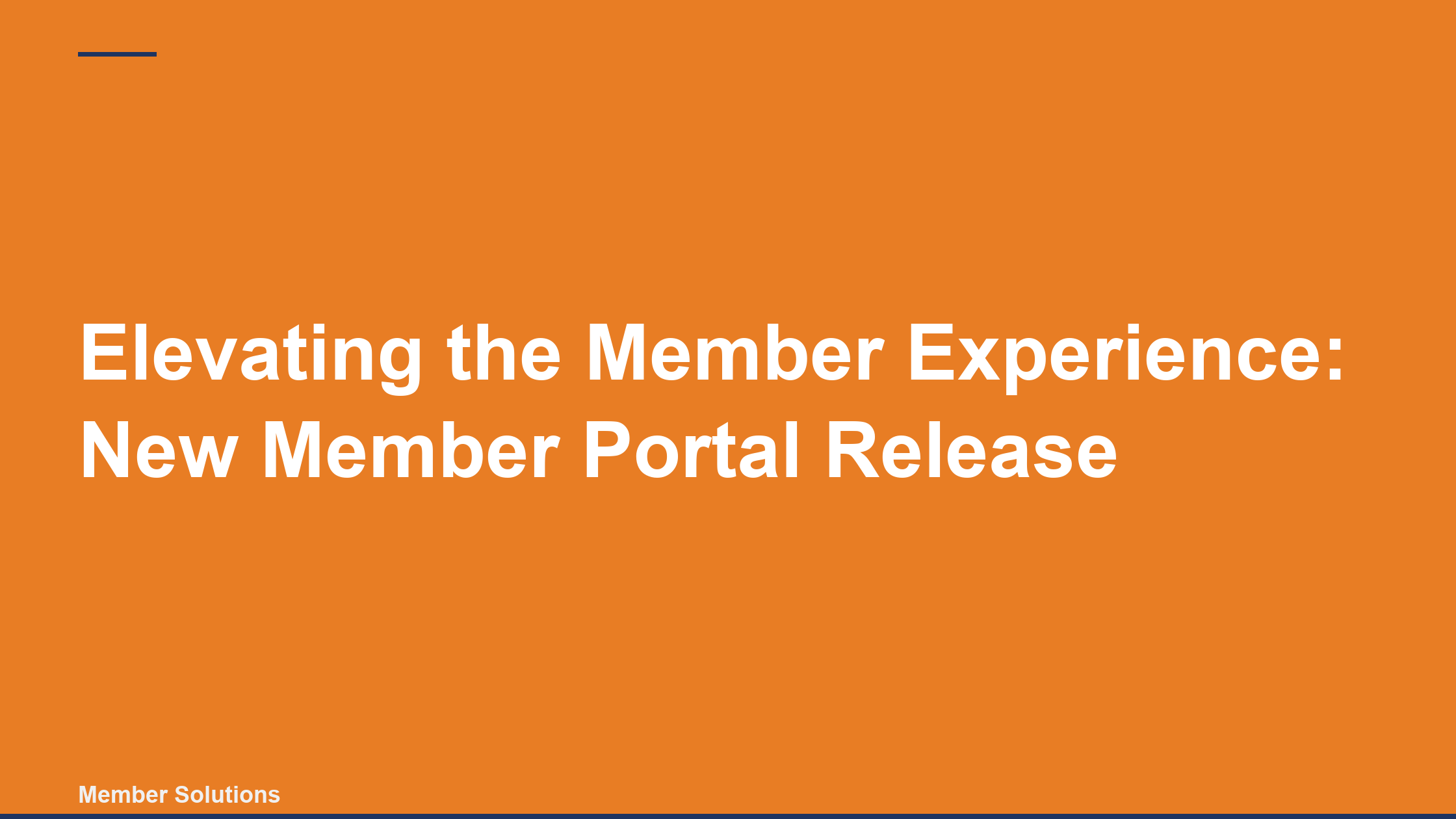 Elevating the Member Experience: New Member Portal Release