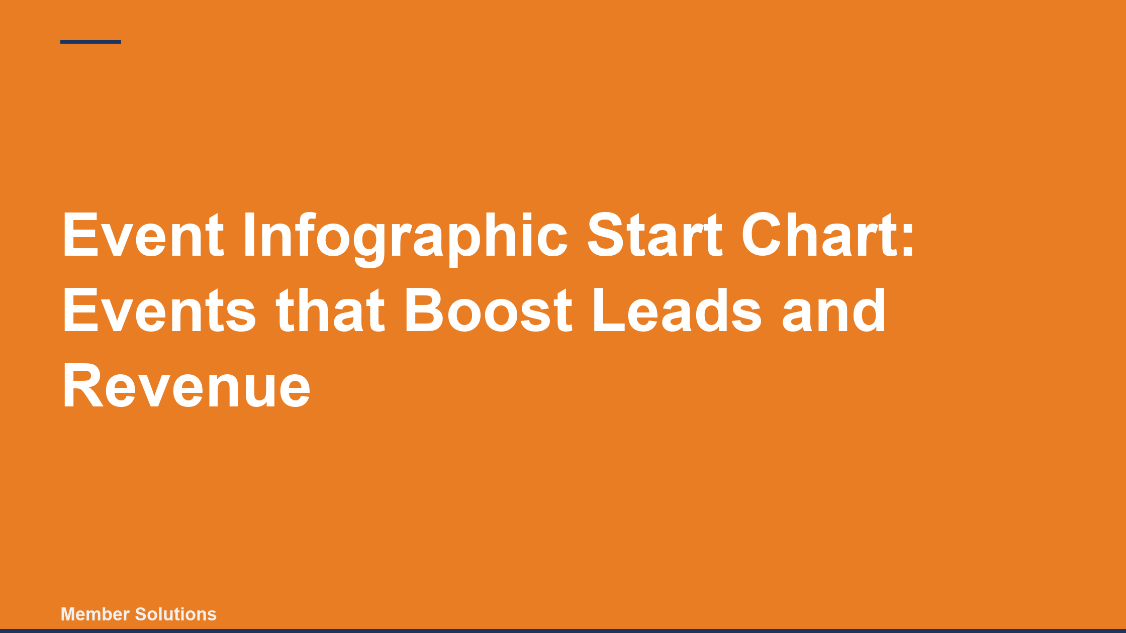 Event Infographic Start Chart: Events that Boost Leads and Revenue